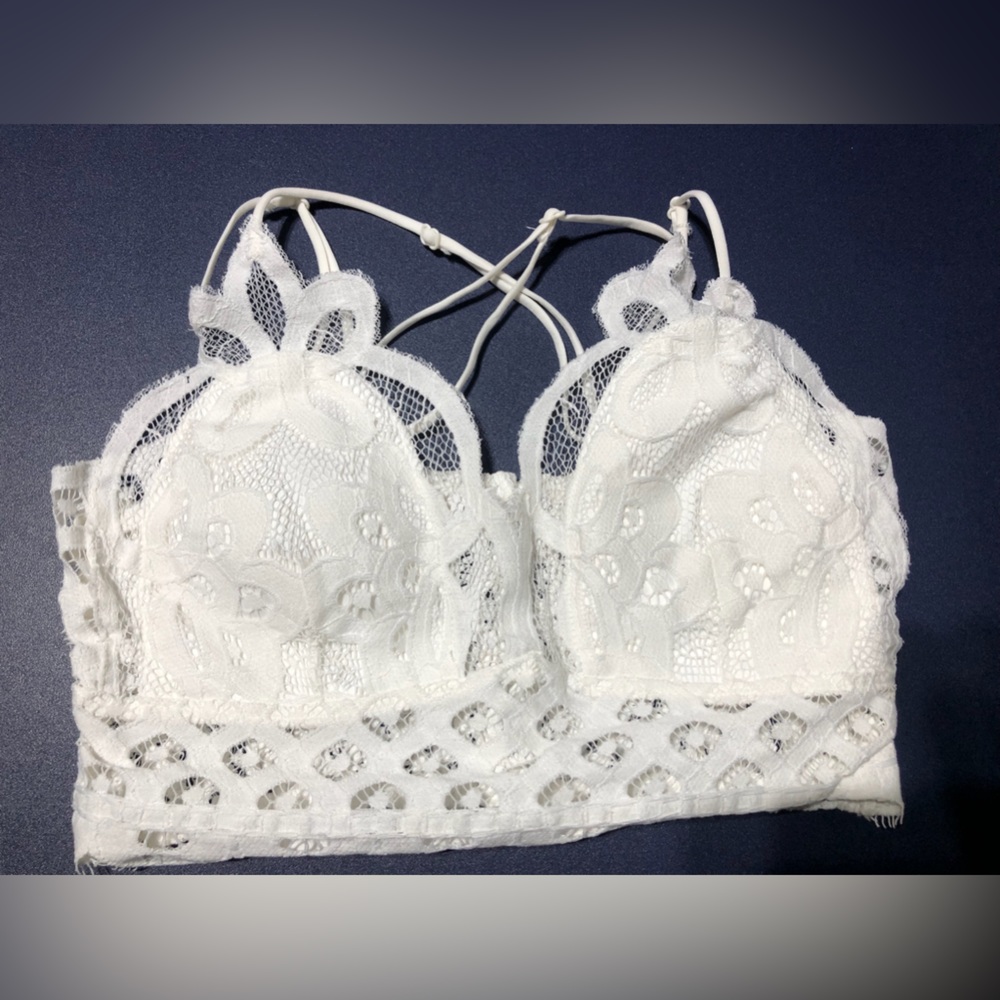 White bralette